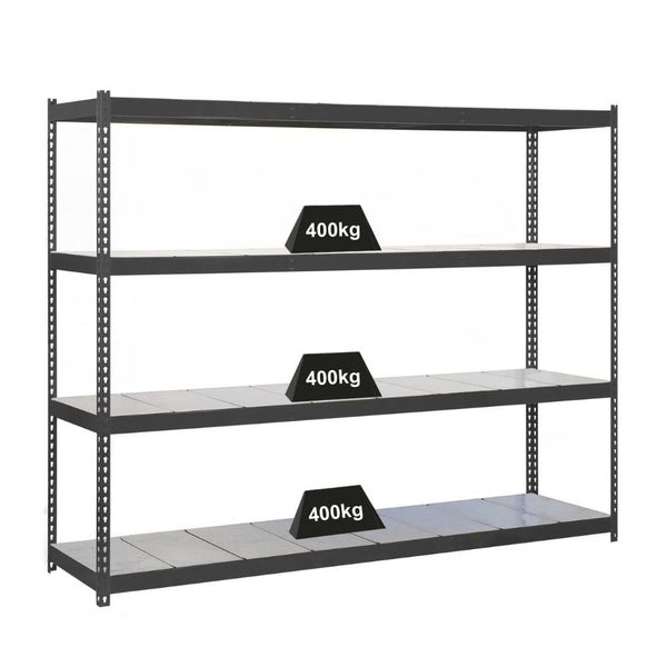PROREGAL Schwerlastregal Metal Beast Four HxBxT 200 x 240 x 60 cm Fachlast 400 kg Anthrazit
