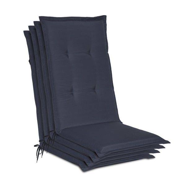 Stapel Hochlehnerauflagen für Gartenstühle aus Textil