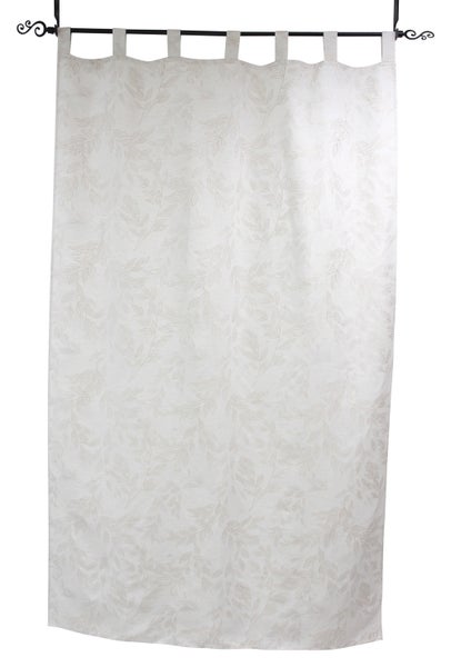 FRANK FLECHTWAREN | Vorhang Blätterglanz, POLYESTER, LEINEN, 140 x 240 cm