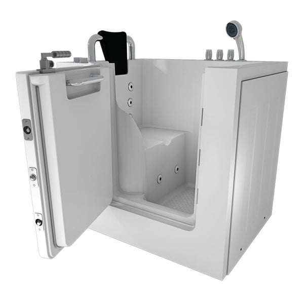 Sitzwanne Whirlpool Wanne mit Tür S02WP-TH-A-L 78x100cm