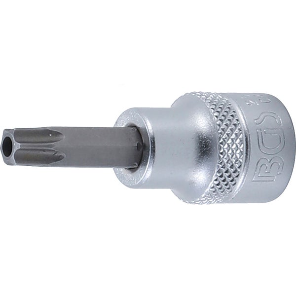 BGS Bit-Einsatz Antrieb Innenvierkant 10 mm (3/8) T-Profil (für Torx) mit Bohrung T40 - 2575