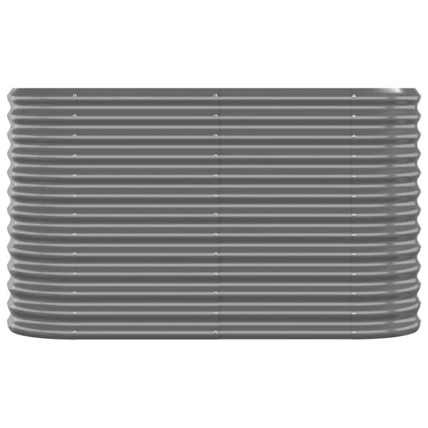 Hochbeet aus gewelltem Metall