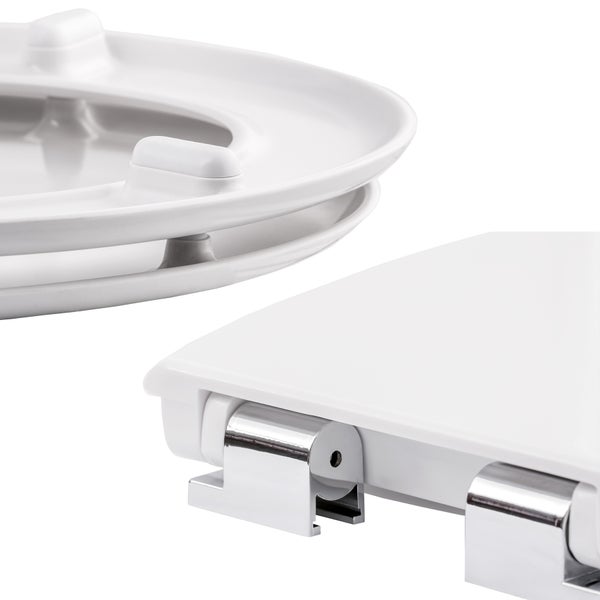 WC-Sitz tectake  45,5 x 38 x 5 cm mit Motiv stein-optik