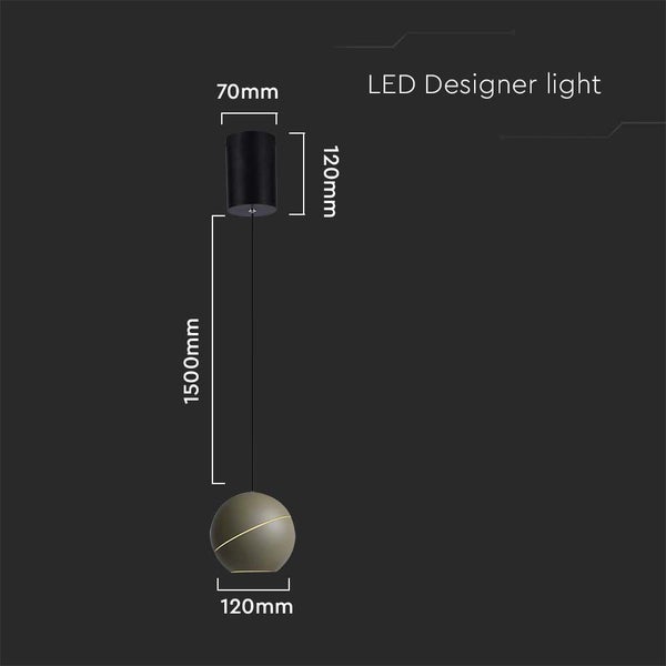 LED-Designleuchte mit Maßen