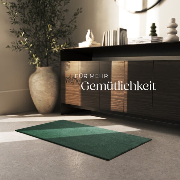 Kurzflorteppich tectake rutschfeste Unterseite verschiedene Größen und Farben 60 x 110 cm