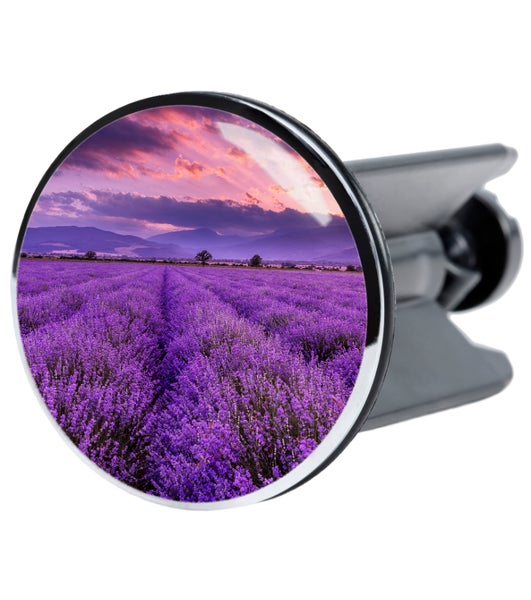 Waschbeckenstöpsel mit Lavendelfeld Motiv