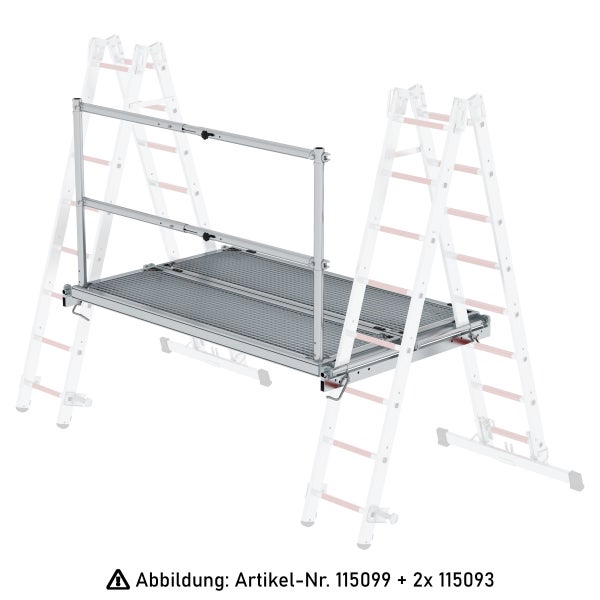 Fahrgerüst mit Plattform, Geländer und Leiter