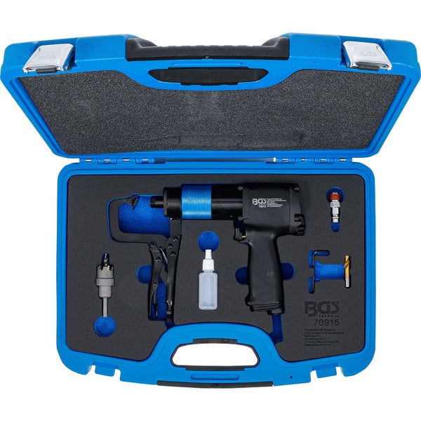 BGS Technic Druckluft-Karosseriesäge im blauen Koffer