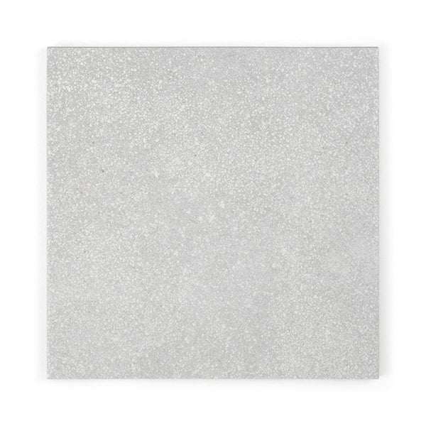 Quadratische Bodenfliese mit Terrazzo Optik aus Feinsteinzeug