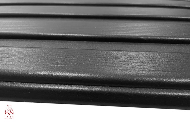 Lamellen Imitat aus Styropor Polystyrol XPS 3D Paneele Deckenpaneele Wandpaneele, Dekoren, Slats Schwarz XL 100x50cm