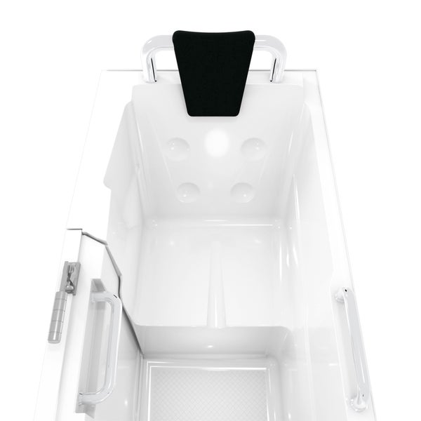 Begehbare Badewanne mit Tür, Haltegriff und Kopfstütze