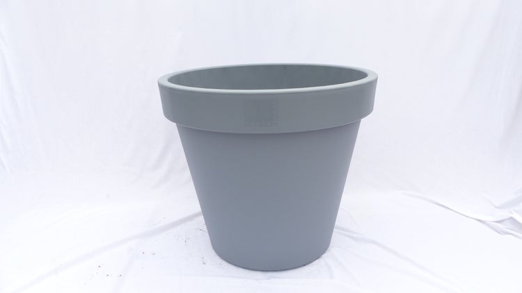 E&K Übertopf Ø 80 cm Pflanztopf Blumentopf Pflanzkübel Ecken und Kanten Kübel - Farben: Grau