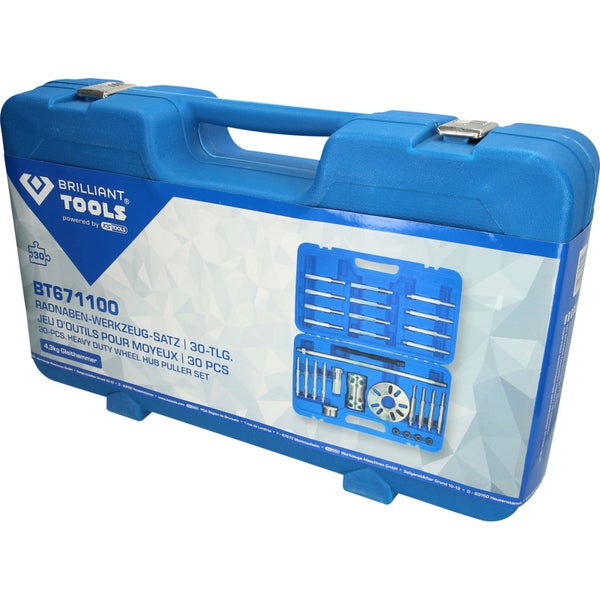 Brilliant Tools Radnaben Werkzeugsatz, 30-teilig im Werkzeugkoffer