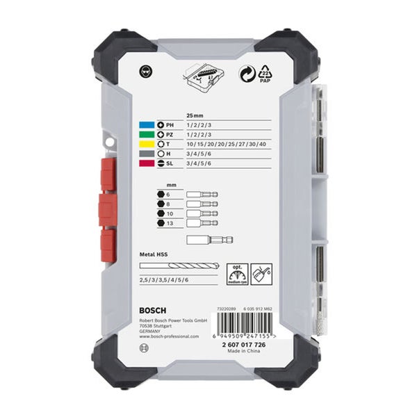 Bosch Bohrer und Bit Set Verpackung