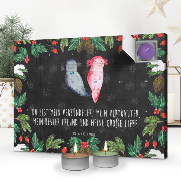 Mr. & Mrs. Panda Duftkerzen Adventskalender Axolotl Freundin - Schwarz