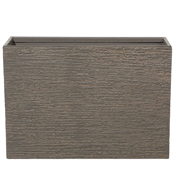 Blumenkübel EDESSA Stein 80 cm Dunkelbraun