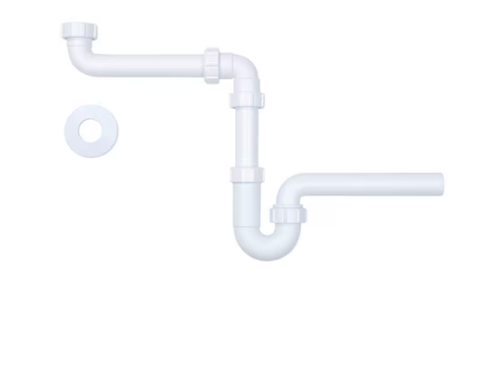 Röhrensifon Siphon für Waschbecken Badmöbel Würth Raumsparsiphon