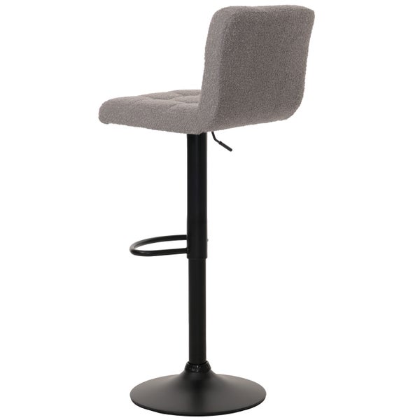 Barhocker mit Fußstütze und gepolstertem Sitz