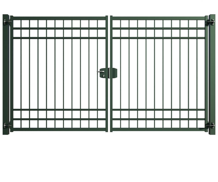 Doppeltor aus Metall für den Garten