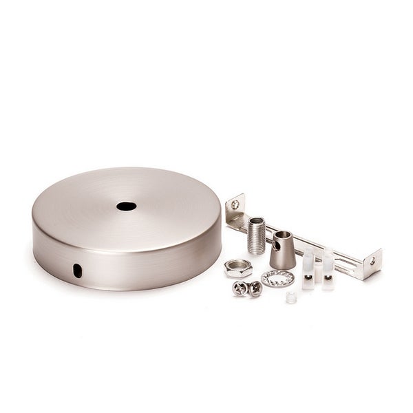 Deckenbaldachin Abdeckung für Hängeleuchten, Lampenbaldachin inkl. Klemmnippel, Ø 100 mm, Satin