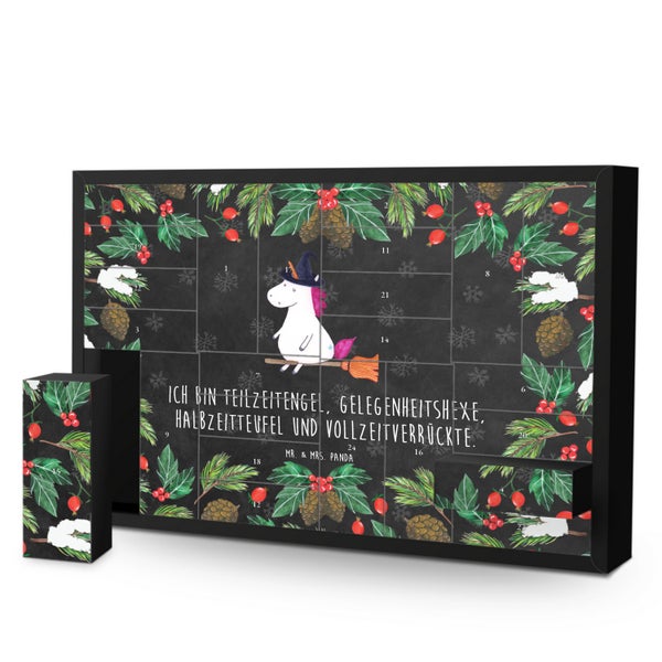 Mr. & Mrs. Panda Befüllbarer Adventskalender Einhorn Hexe - Schwarz