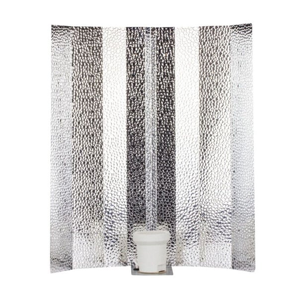 Hammerschlag Reflektor 47x47 cm – 95 % Lichtreflexion – Für Natriumdampflampen, Energiesparlampen & MH – Mit E40 Fassung, hohe Effizienz & gleichmäßige Ausleuchtung