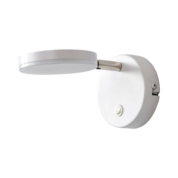 Lindby LED Wandlampe schwenkbar & drehbar, Wandstrahler mit Schalter 1 x 4,5W warmweiß (3.000K) Strahler Wohnzimmer