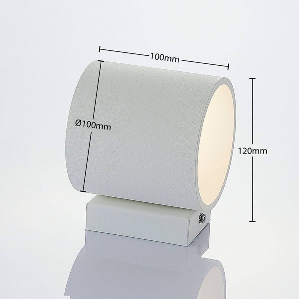 Lindby Wandleuchte, Wandlampe Innen Mirza (Modern) in Weiß aus Aluminium (1 flammig G9) - Wandstrahler Wandbeleuchtung Schlafzimmer / Wohnzimmer Licht nach oben & unten Wohnzimmerleuchte