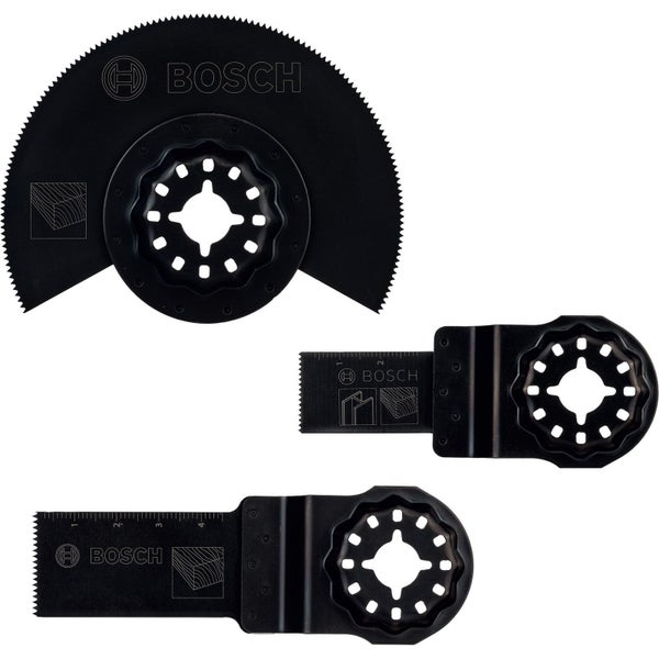 Bosch Starlock Starter-Set Holz 3tlg. für Multifunktionsgeräte - 2607017323