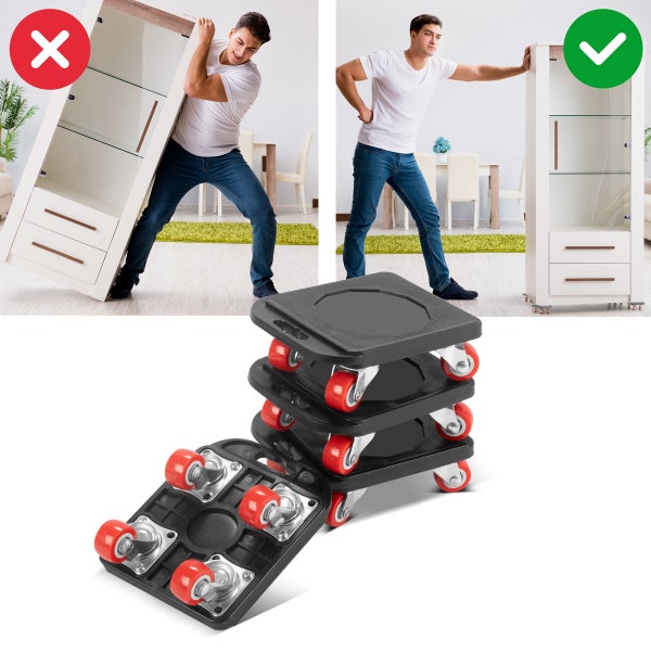 Möbelroller Set für einfachen Transport schwerer Gegenstände