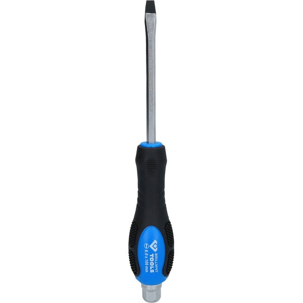 BRILLIANT TOOLS Schraubendreher Schlitz mit Schlagkappe 6,0 mm - BT034804