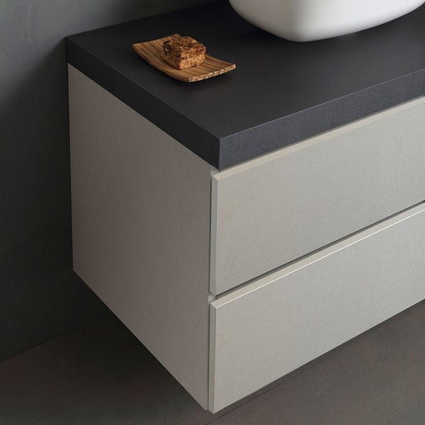 Waschtischunterschrank mit zwei Schubladen und Ablagefläche