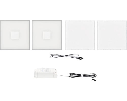 Paulmann LumiTiles LED Fliesen Square 2er-Set 100x100mm 2x20lm Warmweiß