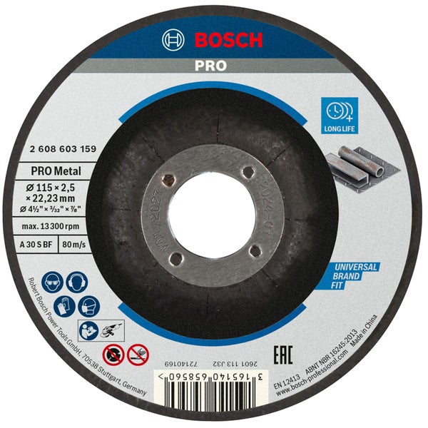 Bosch PRO Metal Trennscheibe 115 x 2,5 x 22,23 mm - 2608603159