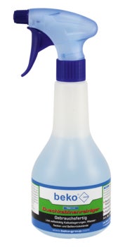 Beko Duschkabinenreiniger in der Sprühflasche zur Entfernung von Kalk und Seifenresten