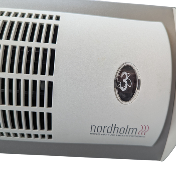 Nordholm Logo auf einem Heizgerät