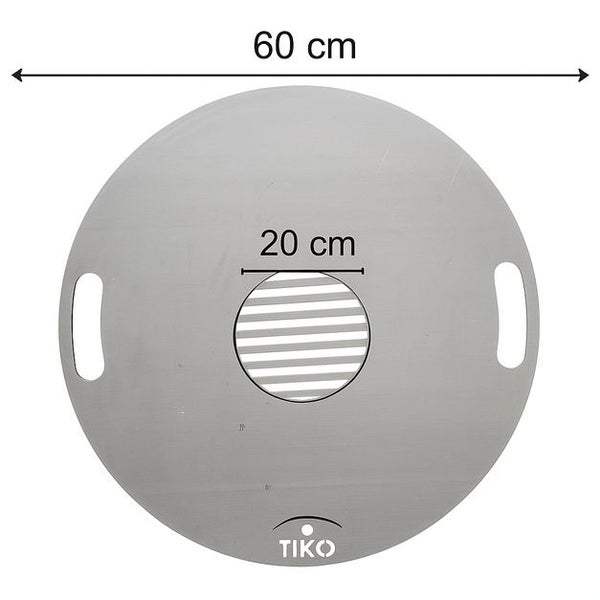 Tiko Grillplatte, rund, Durchmesser 60 cm, Lochdurchmesser 20 cm