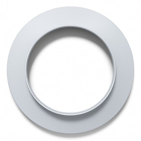 Runde Einbaurosette für Rohrleitungen aus Metall