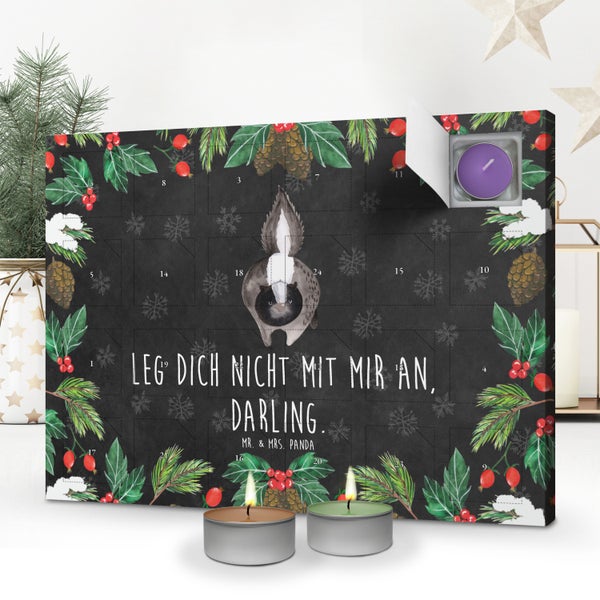 Mr. & Mrs. Panda Duftkerzen Adventskalender Stinktier Angriff - Schwarz