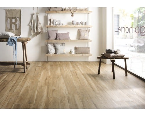 Wand- und Bodenfliese Silentline Nocciola 20x120cm