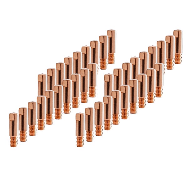 STAHLWERK 2 x Stromdüsen AK15 MB15 Kontaktdüsen M6x25 0,8 mm MIG MAG