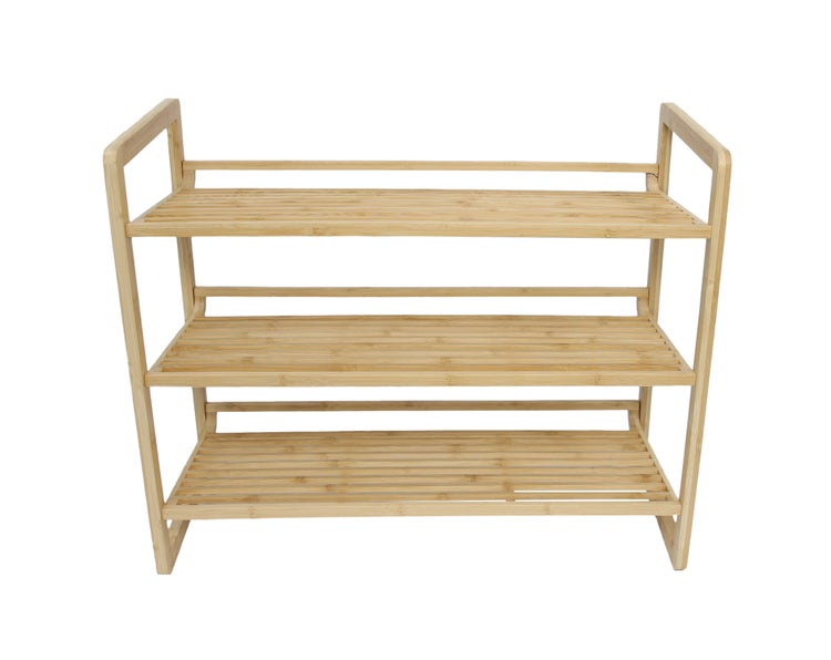 FRANK FLECHTWAREN | Schuhregal Bambus, 66 x 30 x 54 cm, BAMBUS
