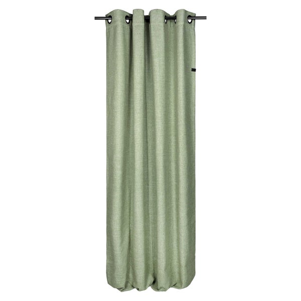 Gardine mit Ösenaufhängung an einer Gardinenstange