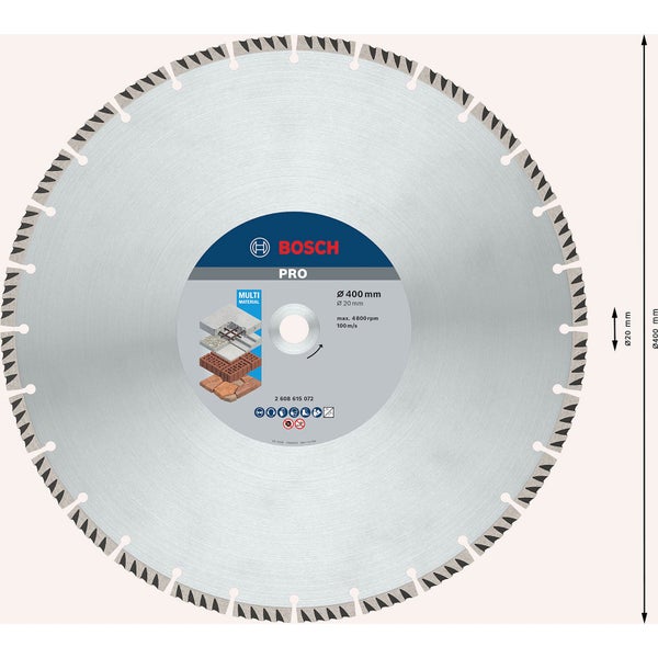 Bosch Pro Trennscheibe mit 400 Millimeter Durchmesser