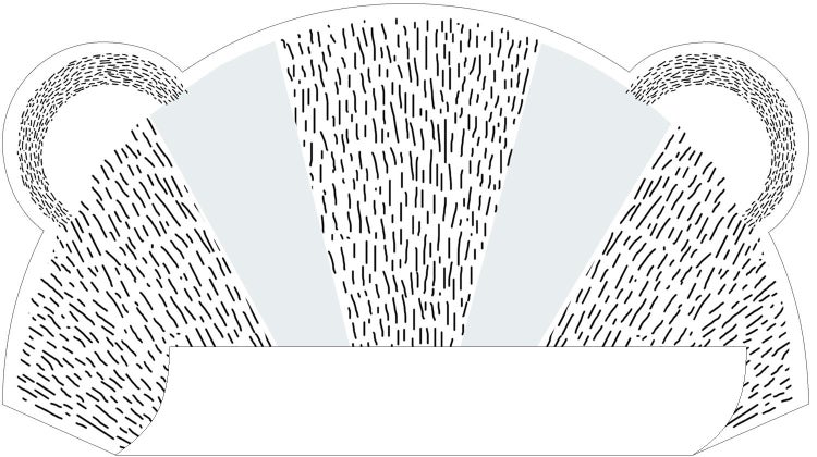 Dekorationselement mit abstraktem Muster