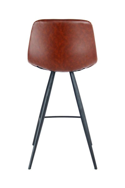 Barstuhl Samantha 300 2er-Set Dunkelbraun / Schwarz