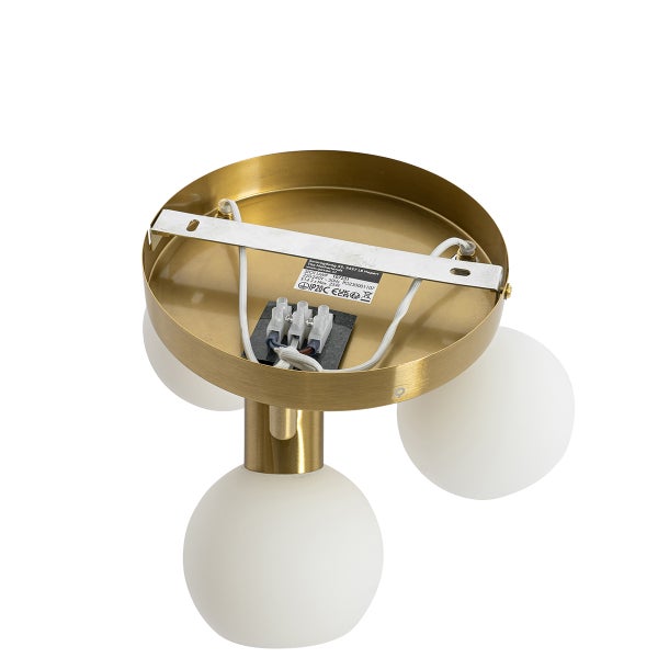 Deckenleuchte mit drei Lampen und Montageplatte