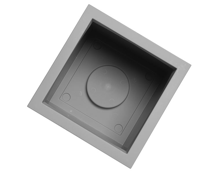 Ondis24 Pflanzkübel Vulkan 57 L + 21 L grau Set Basalt, Blumentopf, Pflanzgefäß