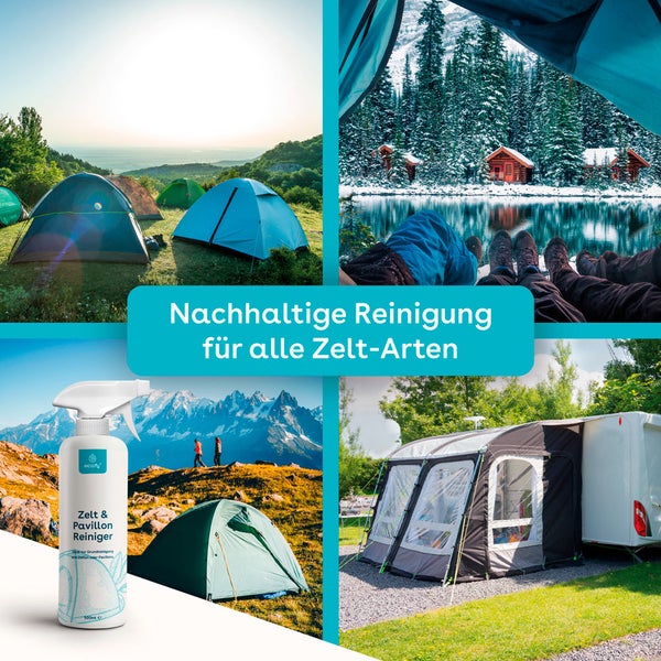 eco:fy Zelt und Pavillon Reiniger • Zeltreiniger für natürliche und synthetische Fasern