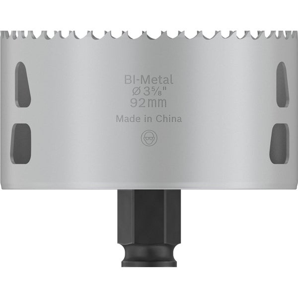 Bimetall Lochsäge mit 92 Millimeter Durchmesser